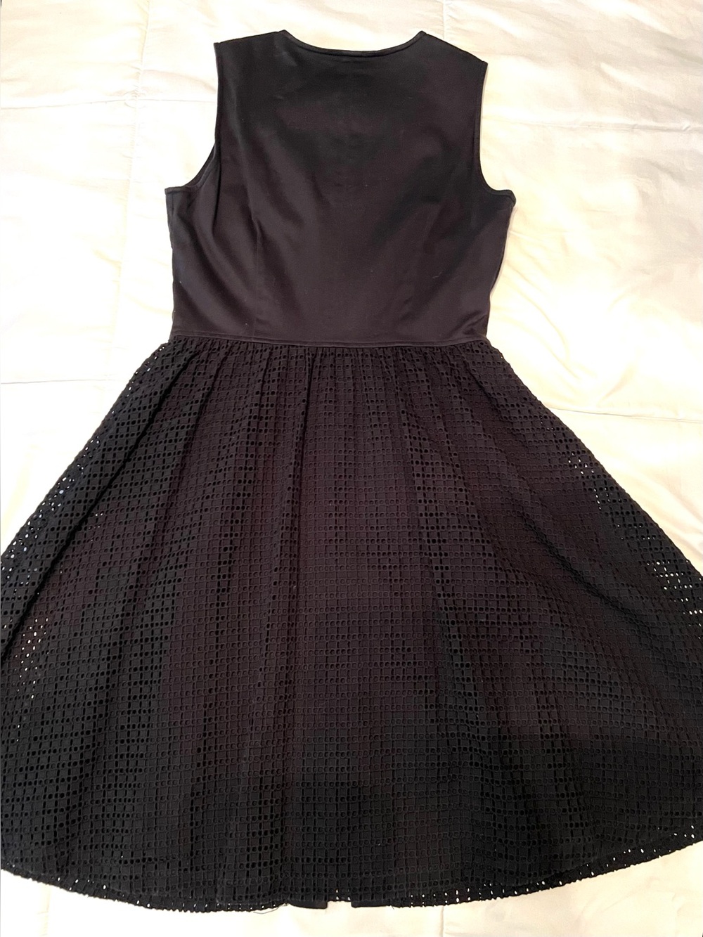 Calvin Klein Black Sleeveless Midi Dress with Gold Front Zip - Picture 2 of 9